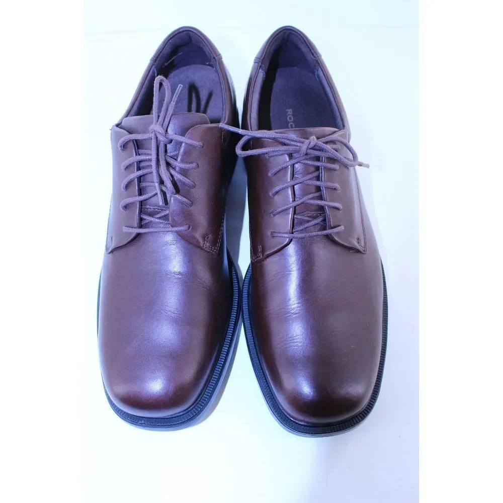 Rockport Margin Brown Leather Lace Up Oxfords 11 M